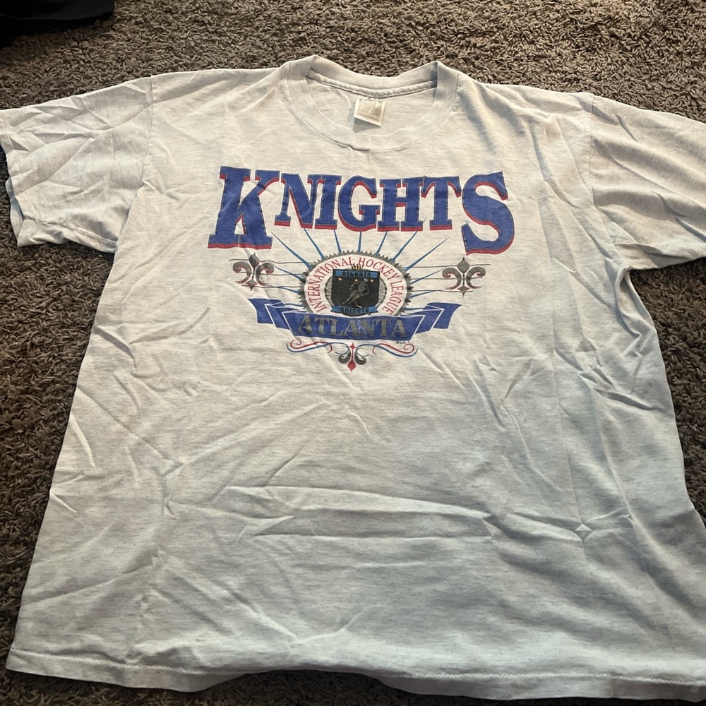Atlanta knights international hockey vintage t shirt